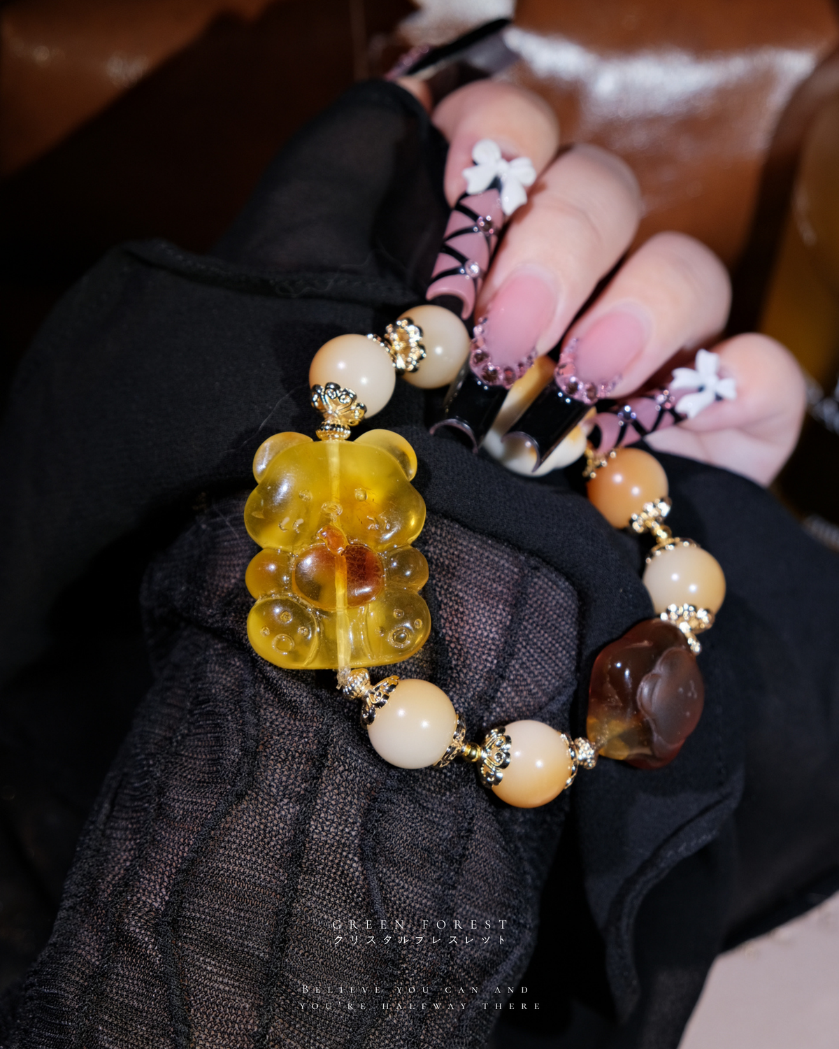 【𝐀𝐩𝐩𝐥𝐞 𝐓𝐞𝐝𝐝𝐲・琥珀 — 蘋果熊🍎】原創設計｜文玩系列