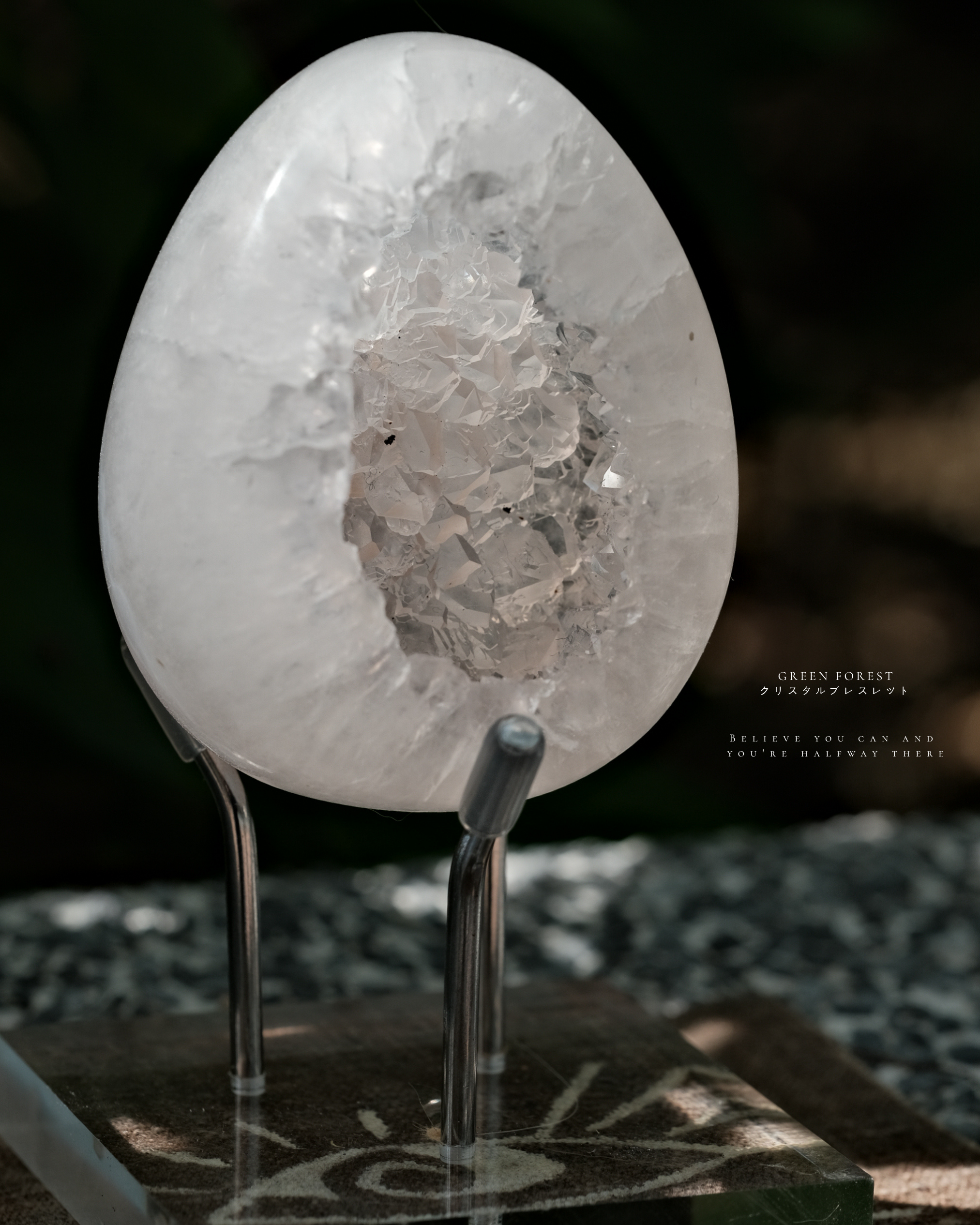 【 𝐀𝐛𝐬𝐨𝐥𝐮𝐭𝐞 𝐙𝐞𝐫𝐨 · 零度冰塊🧊】 白水體｜白水晶恐龍蛋