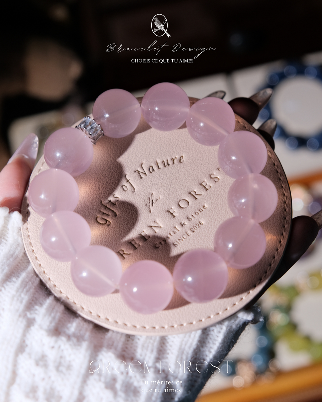 【𝐏𝐞𝐚𝐜𝐡 𝐏𝐚𝐫𝐟𝐚𝐢𝐭・水蜜桃大MM粉水晶🌷】水晶系列