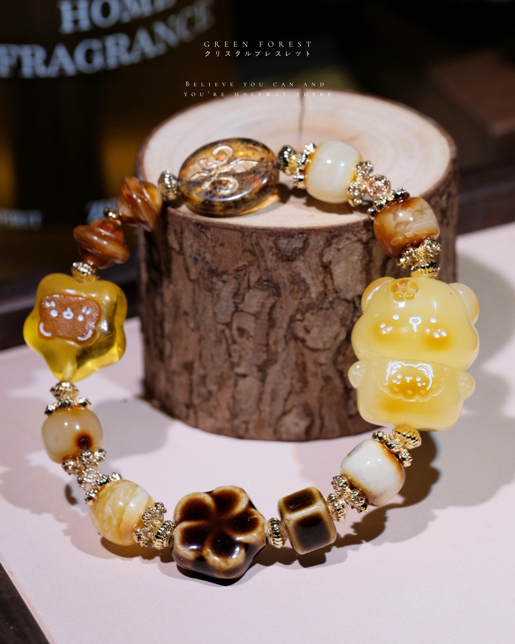 【𝐇𝐨𝐧𝐞𝐲 𝐅𝐢𝐥𝐥𝐢𝐧𝐠・琥珀 — 蜂蜜夾心小熊🍯】原創設計｜文玩系列