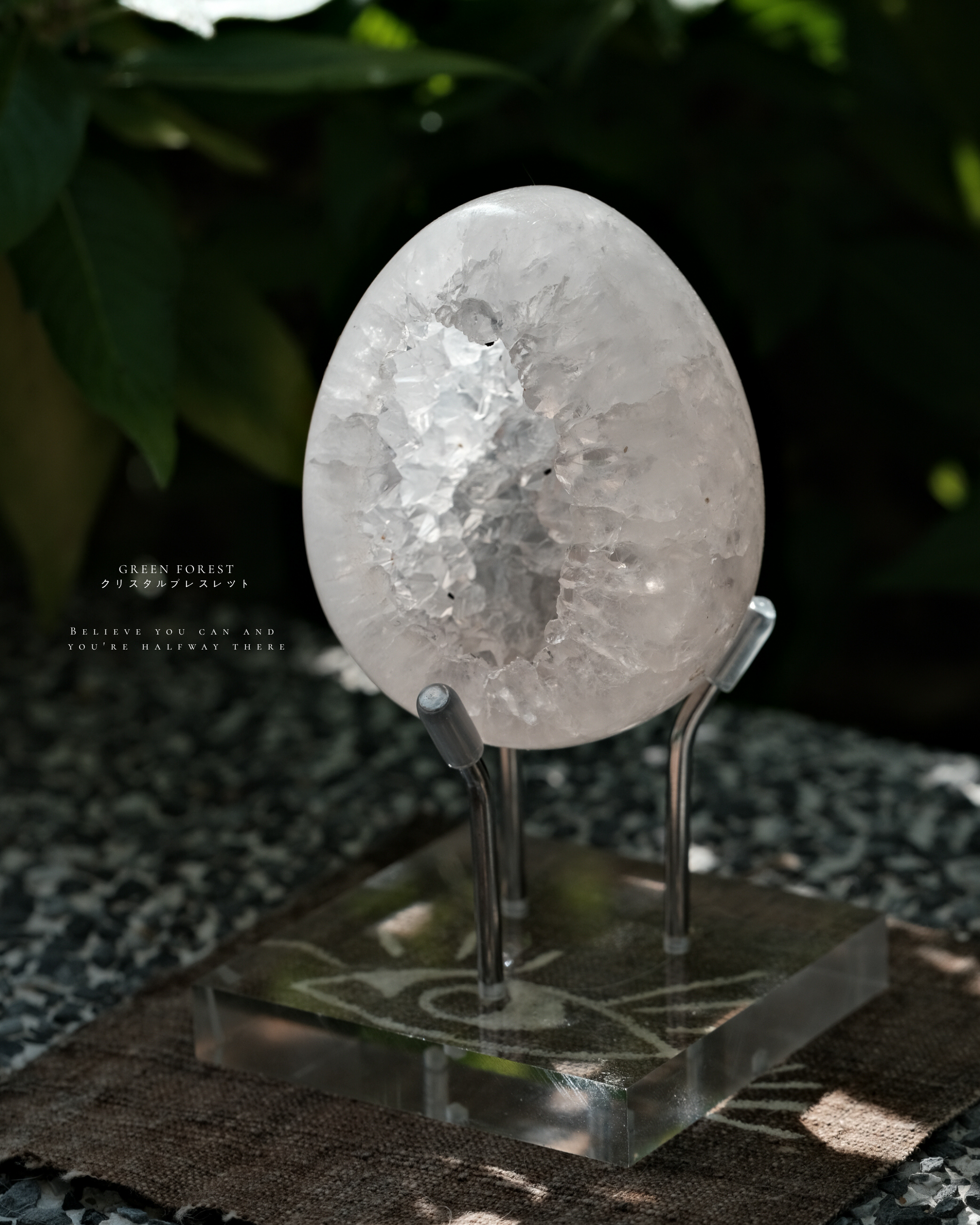 【 𝐀𝐛𝐬𝐨𝐥𝐮𝐭𝐞 𝐙𝐞𝐫𝐨 · 零度冰塊🧊】 白水體｜白水晶恐龍蛋