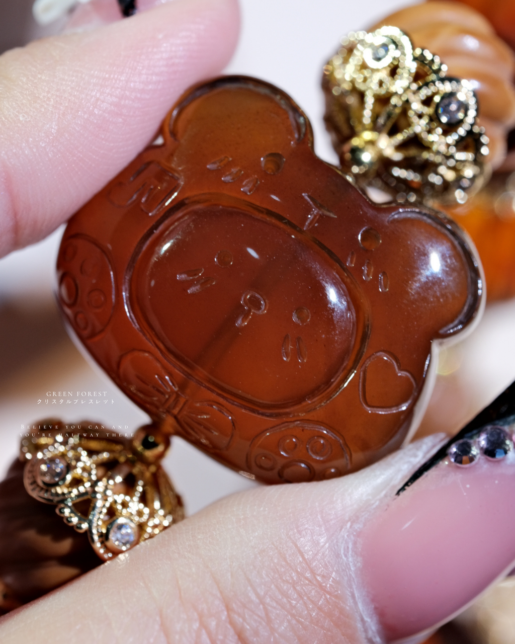 【𝐓𝐨𝐟𝐟𝐞𝐞 𝐁𝐞𝐚𝐫・琥珀 — 太妃糖小熊🐻】原創設計｜文玩系列