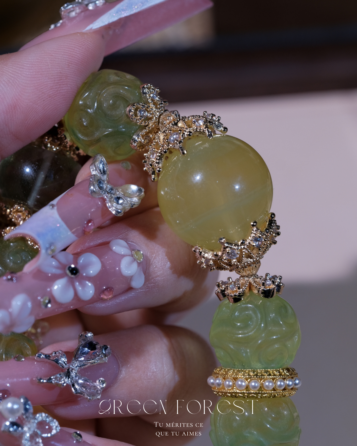 【𝐆𝐫𝐞𝐞𝐧 𝐆𝐫𝐚𝐩𝐞・大𝐌𝐌螢石 — 青提汽水🍏】文玩系列