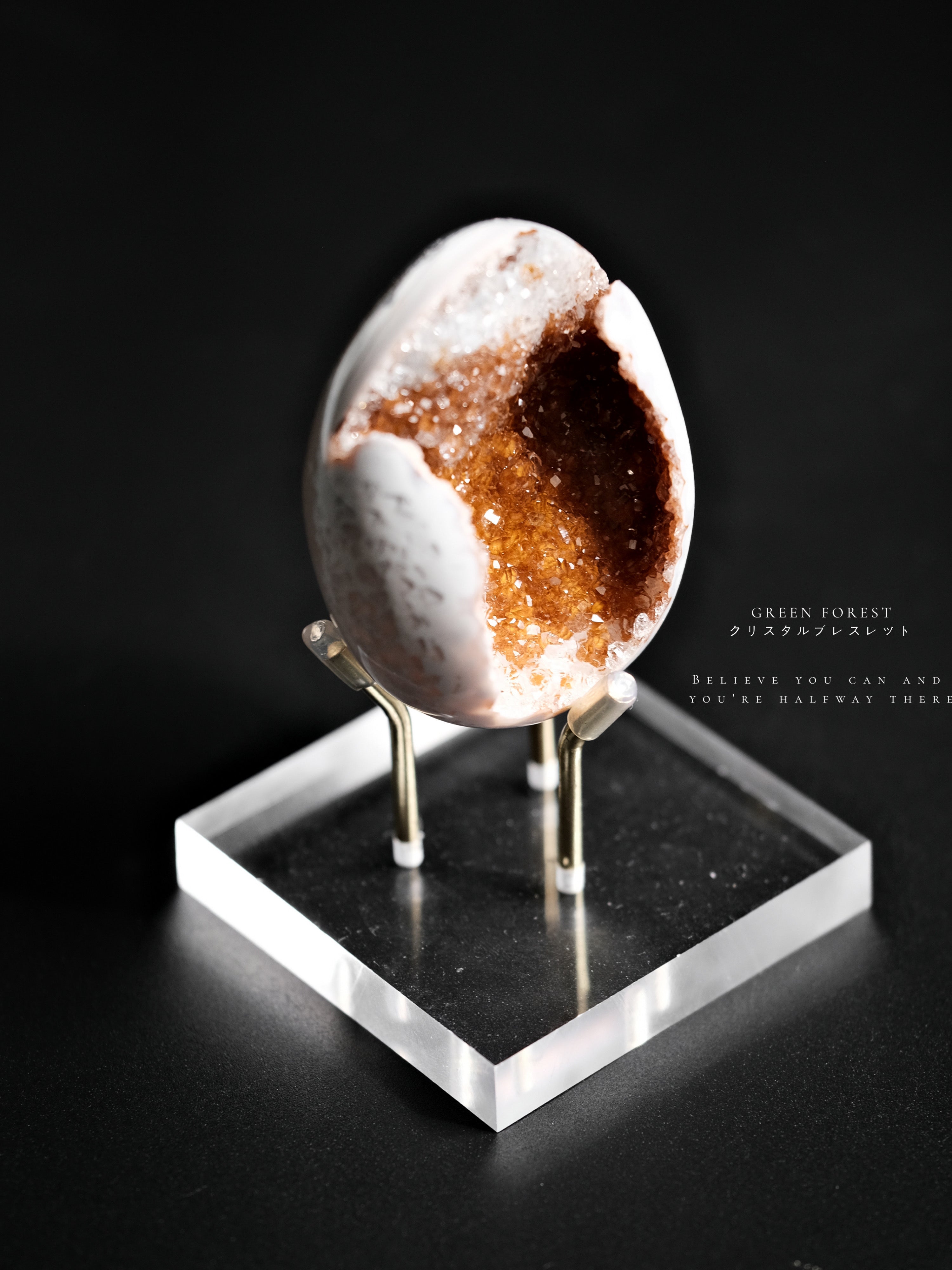 《𝐄𝐌𝐁𝐄𝐑・餘燼》 破殼蛋形｜水晶瑪瑙系列